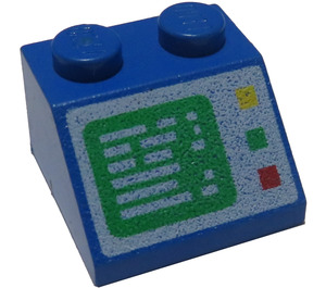 LEGO Blue Sklon 2 x 2 (45°) s Computer Screen (3039)