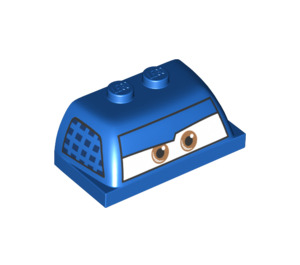 LEGO Blue Vozidlo Horní 2 x 4 x 1.3 s Broadside Oči (30841 / 34243)