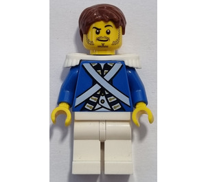 LEGO Bluecoat Voják s Strniště Vousy Minifigurka