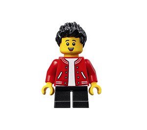 LEGO Boy s Red Baseball Jacket Minifigurka