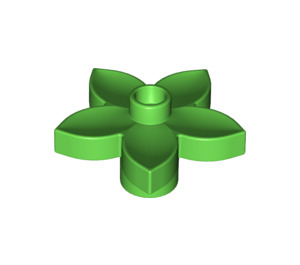 LEGO Duplo Bright Green Květ s 5 Angular Okvětní lístky (6510 / 52639)