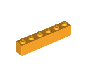 LEGO Bright Light Orange Kostka 1 x 6 (3009)