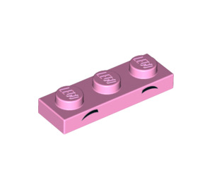 LEGO Bright Pink Deska 1 x 3 s Eyebrows (3623 / 38275)