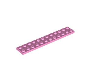 LEGO Bright Pink Deska 2 x 12 (2445)