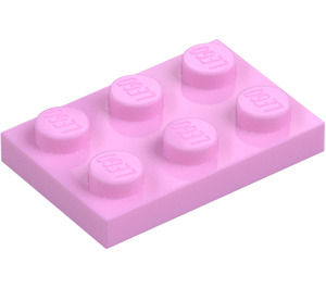 LEGO Světle růžová Deska 2 x 3 (3021)