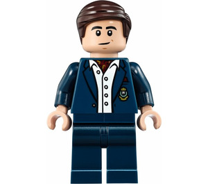 LEGO Bruce Wayne s Dark Modrá Oblek a Bílá Košile Minifigurka