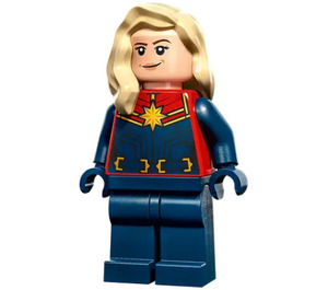 LEGO Kapitán Marvel s Barva opálení Vlasy Minifigurka