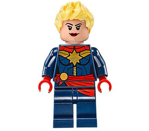 LEGO Kapitán Marvel s Žlutá Spiky Vlasy Minifigurka