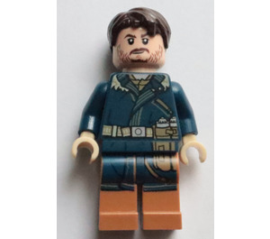 LEGO Cassian Andor s Dark Modrá Coat Minifigurka