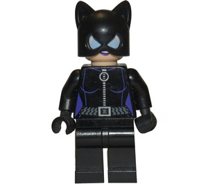 LEGO Catwoman s Dark Fialová Trim a Lips Minifigurka