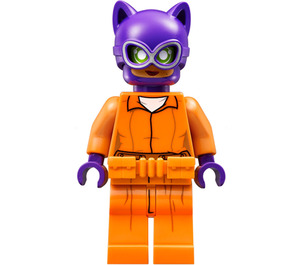 LEGO Catwoman s oranžová Arkham Jumpsuit Minifigurka