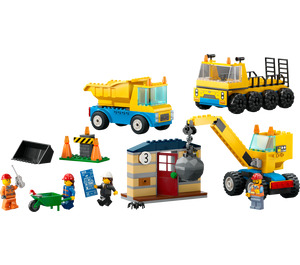 LEGO Construction Trucks and Wrecking Ball Crane 60391