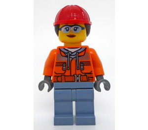 LEGO Stavební dělník, ženský (60385) Minifigurka