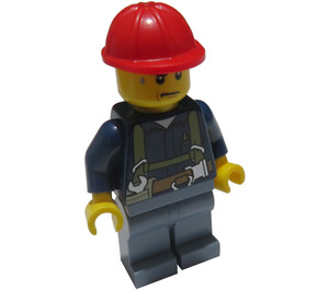 LEGO Konstrukce Worker s Safety Straps, sweated Minifigurka