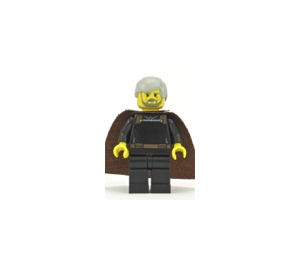 LEGO Count Dooku s Šedá Vlasy a Žlutá Hlava Minifigurka