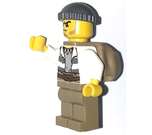 LEGO Bandita s Zpět Pytel, open Košile a rope Pás Minifigurka