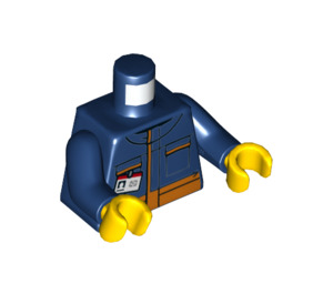 LEGO Tmavě modrá Minifigurka Trup (973 / 76382)