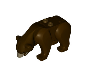 LEGO Dark Brown Bear s Dark Tan Muzzle (13866 / 99964)