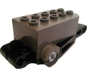 LEGO Pullback Motor s černou základnou a bez nosníků (32283)
