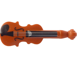 LEGO Tmavě oranžová Violin s Černá (69947 / 73374)