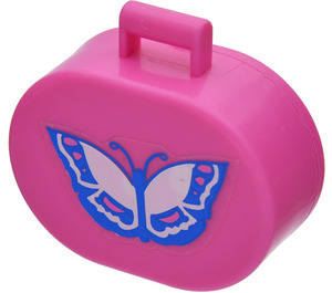 LEGO Oval Case s Rukojeť s Butterfly Samolepka (6203)