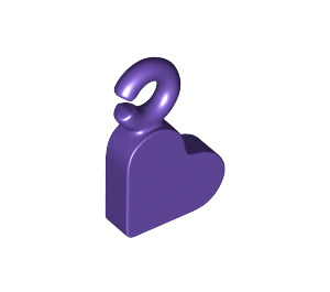 LEGO Dark Purple Charm, Srdce (77814)