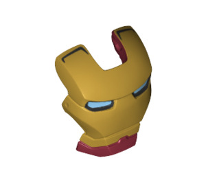 LEGO Iron Man Hledí s Dark Modrá Oči (37752)