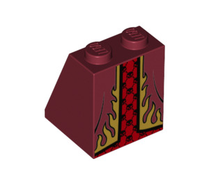 LEGO Sklon 2 x 2 x 2 (65°) s Flames se spodní trubkou (3678 / 19219)