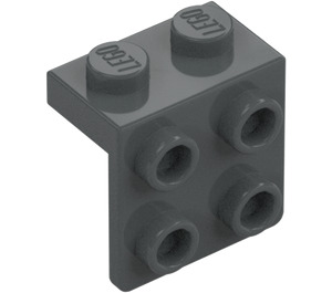 LEGO Tmavě kamenná šedá Konzola 1 x 2 s 2 x 2 (21712 / 44728)