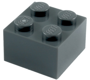 LEGO Tmavě kamenná šedá Kostka 2 x 2 (3003 / 6223)