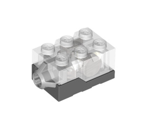 LEGO Light Kostka s Průhledný Horní a oranžový LED Light (38625 / 62930)