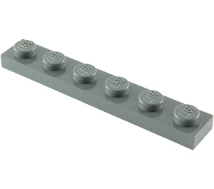 LEGO Dark Stone Gray Deska 1 x 6 (3666)