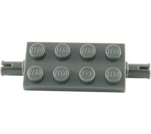 LEGO Dark Stone Gray Deska 2 x 4 s Pins (30157 / 40687)