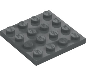 LEGO Tmavě kamenná šedá Deska 4 x 4 (3031)