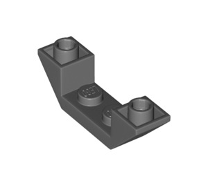 LEGO Dark Stone Gray Sklon 1 x 4 (45°) Dvojitý Převrácený s Open Centrum (32802)