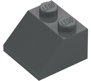 LEGO Tmavě kamenná šedá Sklon 2 x 2 (45°) (3039 / 6227)