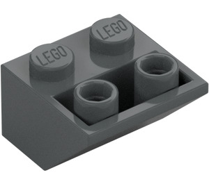 LEGO Tmavě kamenná šedá Sklon 2 x 2 (45°) Převrácený s plochou distanční vložkou vespod (3660)