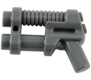 LEGO Dark Stone Gray Prostor Pistole s Žebrovaný Hlaveň (6018 / 95199)