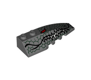 LEGO Klín 2 x 6 Dvojitý Pravá s Krokodýl Hlava (41747 / 56722)