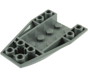LEGO Dark Stone Gray Klín 6 x 4 Trojnásobný Zakřivený Převrácený (43713)