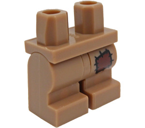 LEGO Minifigurka Medium Nohy s Reddish Hnědá Patch (37364 / 101607)