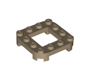 LEGO Deska 4 x 4 x 0.7 s Zaoblené rohy a 2 x 2 Open Centrum (79387)