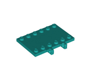 LEGO Dark Turquoise Závěs Deska 4 x 6 (65133)