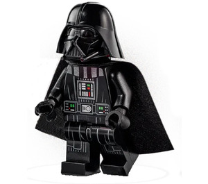 LEGO Darth Vader s Bílá Hlava a Starched Plášť s Printed Zpět Minifigurka