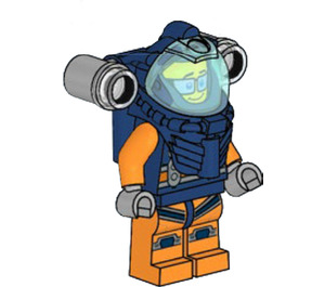 LEGO Deep Sea Diver s Helma s Vzduch Nádrže - Muž Minifigurka