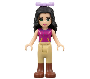 LEGO Emma, Magenta Horní, Barva opálení Riding Pants, Luk Minifigurka