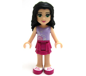 LEGO Emma s purple Horní a magenta skirt Minifigurka