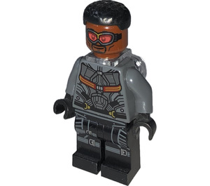 LEGO Falcon s Šedá a Černá Oblek s Printed Nohy Minifigurka