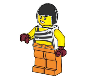 LEGO ženský Bandita Minifigurka