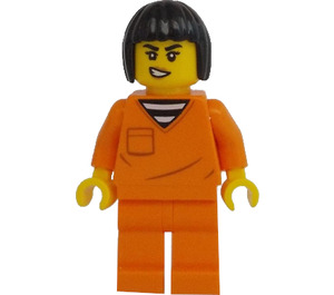 LEGO ženský Bandita s Černá Vlasy Minifigurka